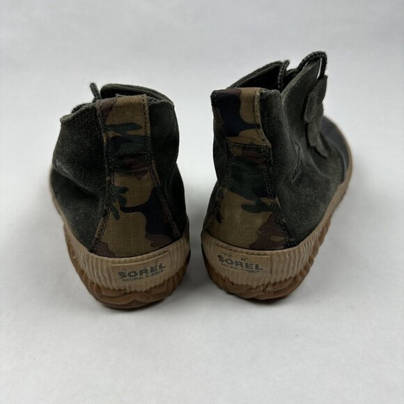 Sorel Out N About Rain Boots Green Camo Waterproof nl3391-326 Womens Size 8 - Picture 4 of 6